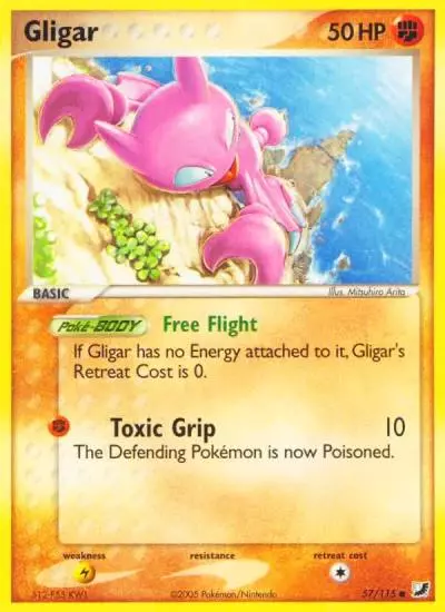 Gligar 57/115 Unseen Forces Pokemon card