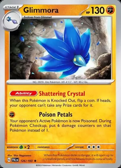 Glimmora 126/193 Paldea Evolved Pokemon card