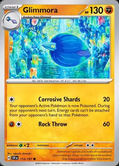Glimmora 115/191 Surging Sparks Pokemon card