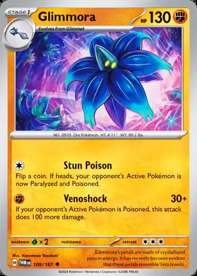 Glimmora 109/167 Twilight Masquerade Pokemon card