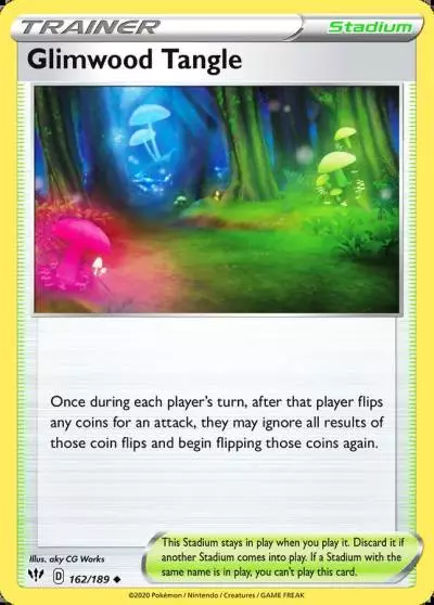 Glimwood Tangle 162/189 Darkness Ablaze Pokemon card