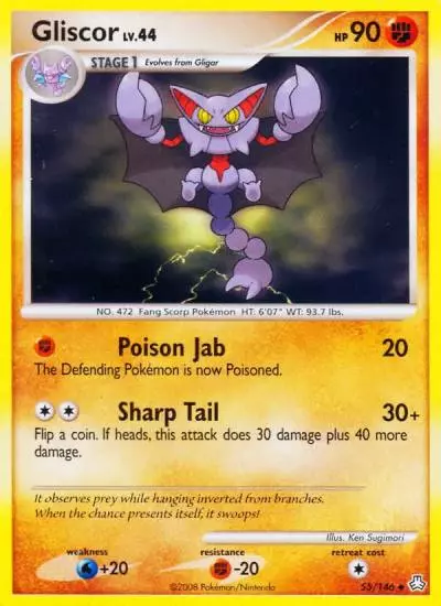 Gliscor 55/146 Legends Awakened Pokemon card