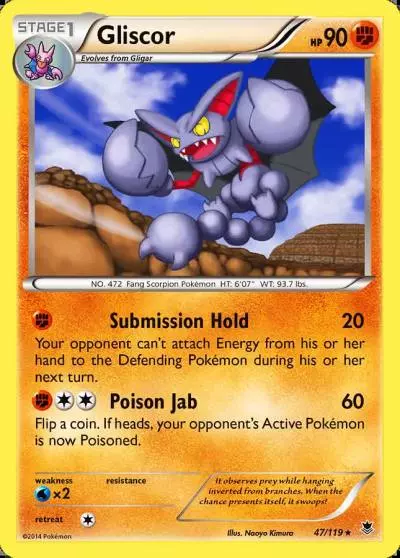 Gliscor 47/119 Phantom Forces Pokemon card