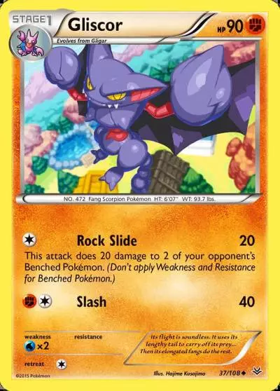 Gliscor 37/108 Roaring Skies Pokemon card