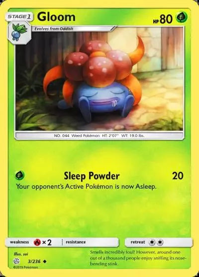 Gloom 3/236 Cosmic Eclipse Pokemon card