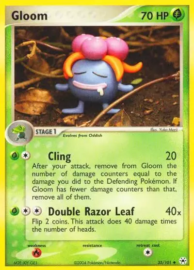 Gloom 35/101 Hidden Legends Pokemon card