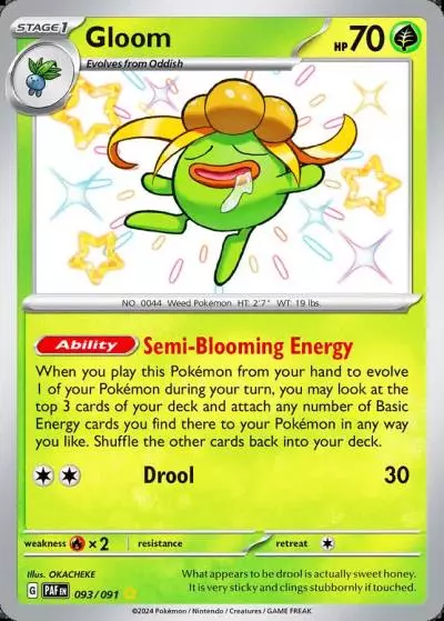 Gloom 93/91 Paldean Fates Pokemon card