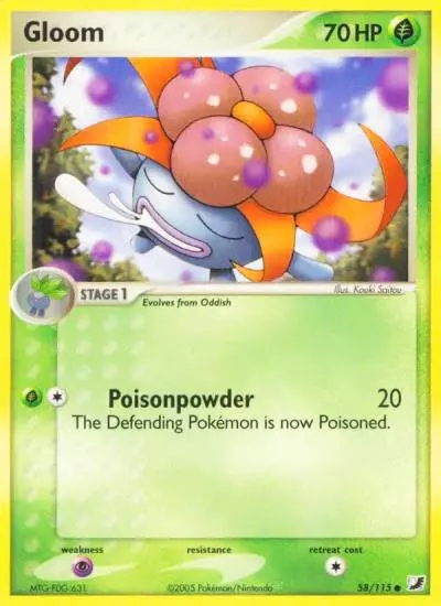 Gloom 58/115 Unseen Forces Pokemon card