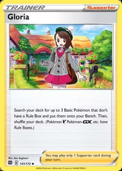 Gloria 141/172 Brilliant Stars Pokemon card