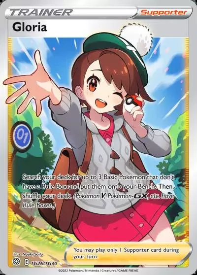 Gloria TG26/30 Brilliant Stars Trainer Gallery Pokemon card