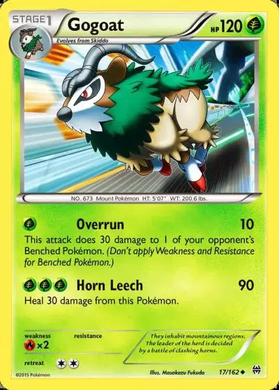 Gogoat 17/162 BREAKthrough Pokemon card