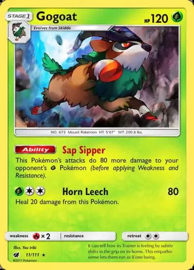 Gogoat 11/111 Crimson Invasion Pokemon card