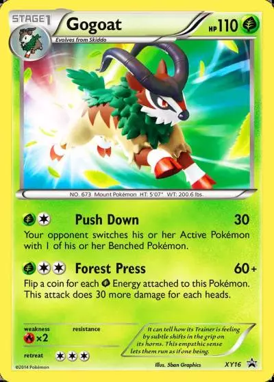 Gogoat XY16/211 XY Black Star Promos Pokemon card