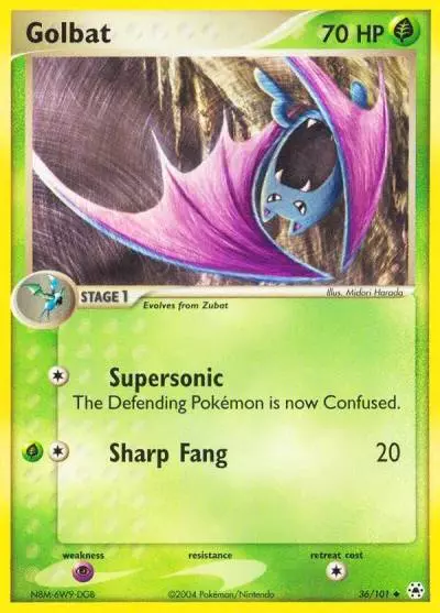 Golbat 36/101 Hidden Legends Pokemon card