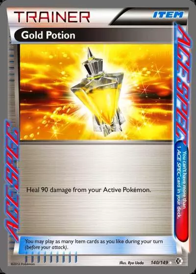 Gold Potion 140/149 Boundaries Crossed Pokemon card