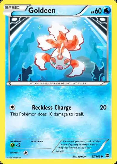 Goldeen 27/162 BREAKthrough Pokemon card