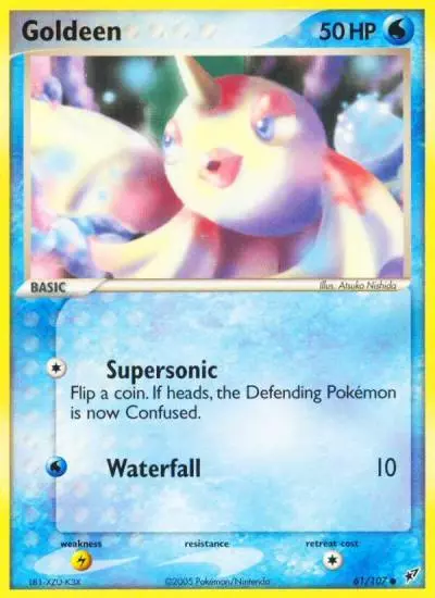 Goldeen 61/107 Deoxys Pokemon card