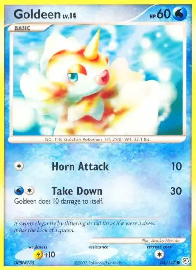 Goldeen 84/130 Diamond & Pearl Pokemon card