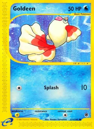 Goldeen 111/165 Expedition Base Set Pokemon card
