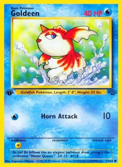 Goldeen 53/64 Jungle Pokemon card