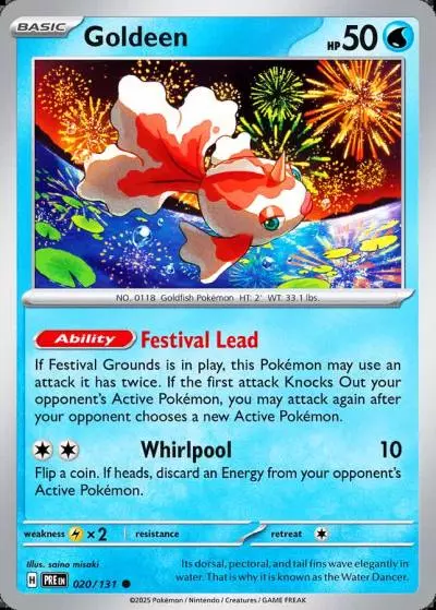 Goldeen 20/131 Prismatic Evolutions Pokemon card
