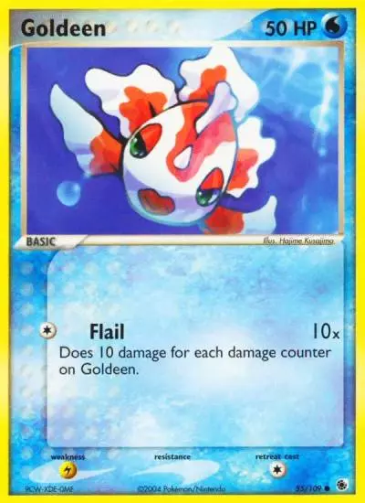 Goldeen 55/109 Ruby & Sapphire Pokemon card