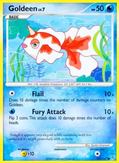 Goldeen 107/147 Supreme Victors Pokemon card