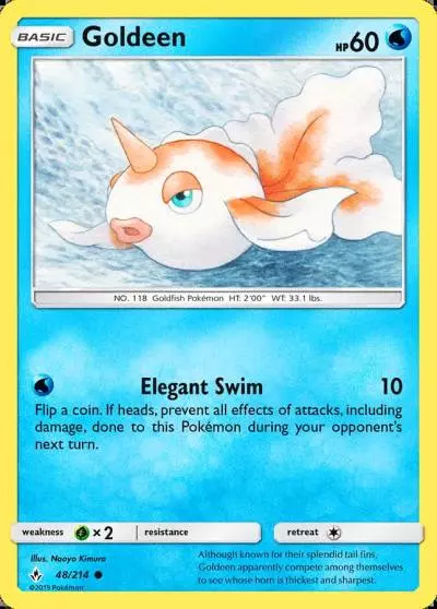 Goldeen 48/214 Unbroken Bonds Pokemon card