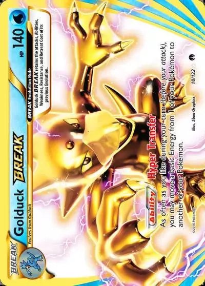 Golduck BREAK 18/122 BREAKpoint Pokemon card