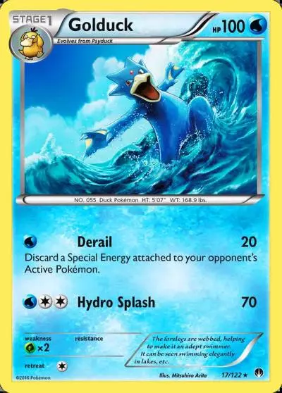 Golduck 17/122 BREAKpoint Pokemon card