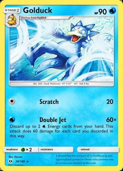 Golduck 29/149 Sun & Moon Pokemon card