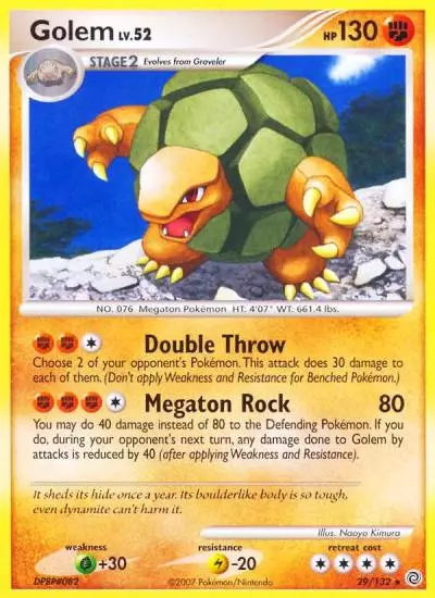Golem 29/132 Secret Wonders Pokemon card