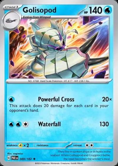 Golisopod 49/182 Paradox Rift Pokemon card