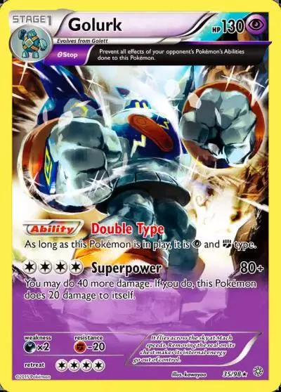 Golurk 35/98 Ancient Origins Pokemon card