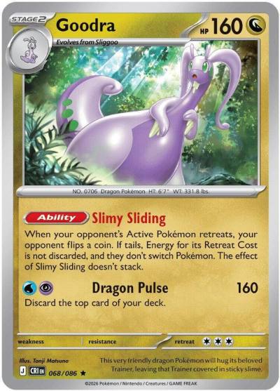 Goodra 68/86 Chaos Rising Pokemon card