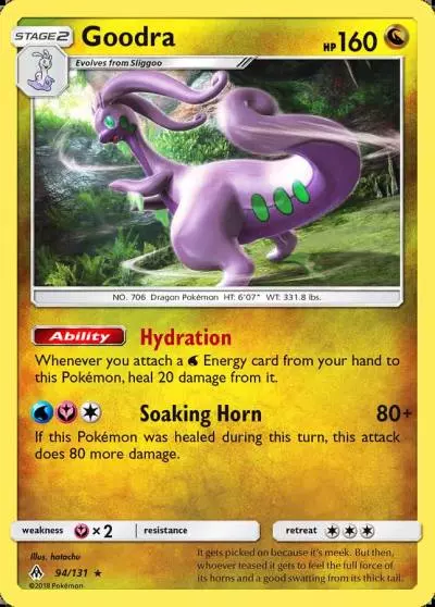 Goodra 94/131 Forbidden Light Pokemon card