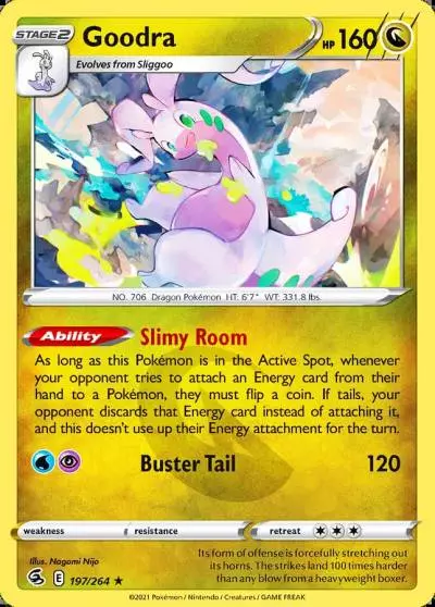 Goodra 197/264 Fusion Strike Pokemon card