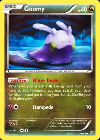 Goomy 58/98 Ancient Origins Pokemon card