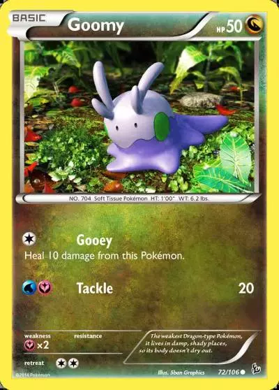 Goomy 72/106 Flashfire Pokemon card