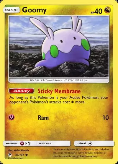 Goomy 91/131 Forbidden Light Pokemon card