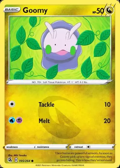 Goomy 195/264 Fusion Strike Pokemon card