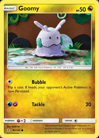 Goomy 94/145 Guardians Rising Pokemon card