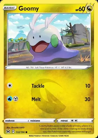 Goomy 132/196 Lost Origin Pokemon card