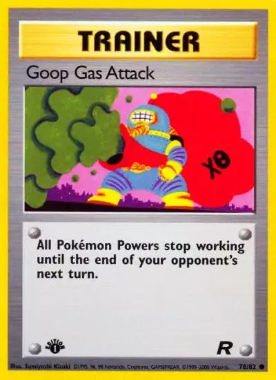 Goop Gas Attack 78/82 Team Rocket Pokemon card