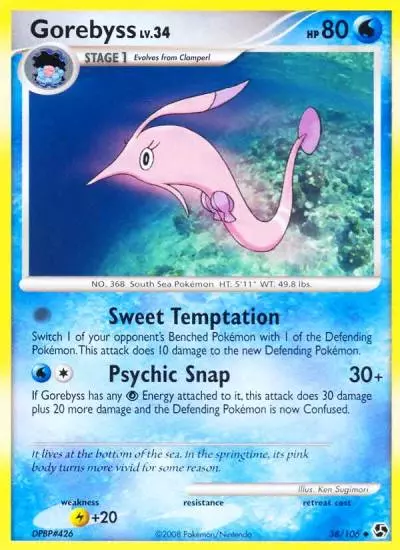 Gorebyss 38/106 Great Encounters Pokemon card