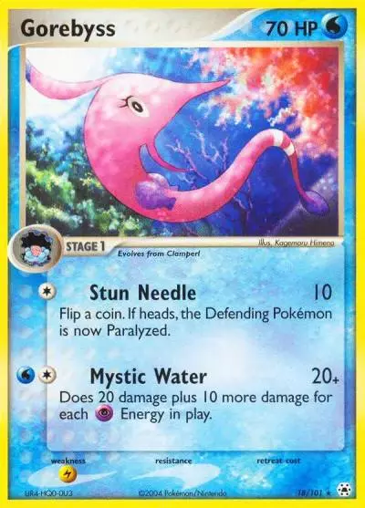 Gorebyss 18/101 Hidden Legends Pokemon card