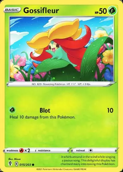 Gossifleur 15/203 Evolving Skies Pokemon card