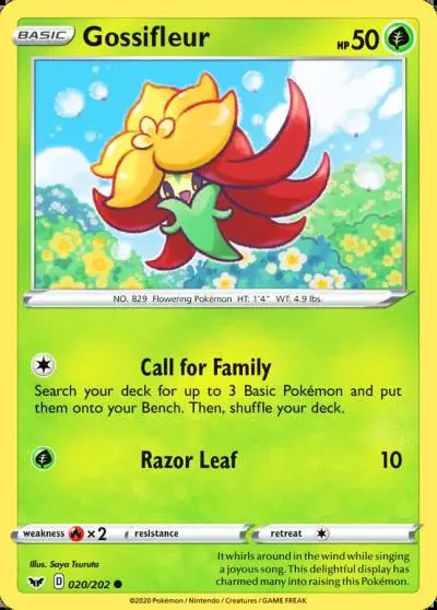 Gossifleur 20/202 Sword & Shield Pokemon card