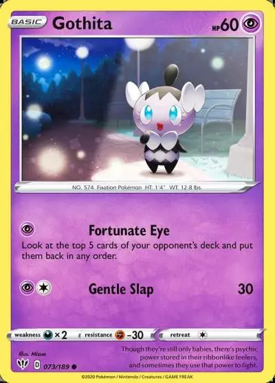 Gothita 73/189 Darkness Ablaze Pokemon card