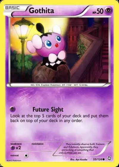 Gothita 55/124 Dragons Exalted Pokemon card